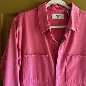 One Teaspoon Hot Pink Utility Jumpsuit